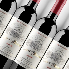 张裕红酒 多名利特选级圆筒干红葡萄酒750ml×1瓶晚餐日常餐酒